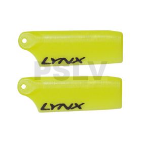  LX60334  Lynx Heli 130 X - Lynx Plastic Tail Blade 33 mm - Yellow 